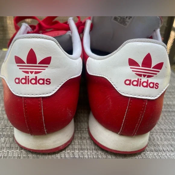 Adidas Samoa Red Scarlet White Sz 11 - Picture 4 of 8